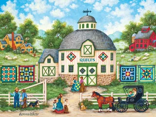 Puzzle Heartland Collection - La Grange À Courtepointes - 500 à 999 pièces from Master Pieces – box 1 of 2