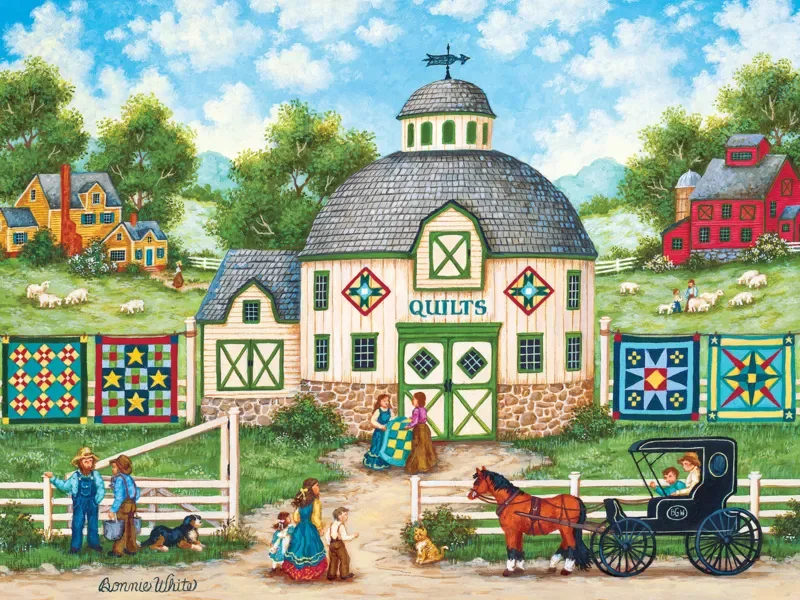 Puzzle Heartland Collection - La Grange À Courtepointes - 500 à 999 pièces from Master Pieces – box 1 of 2
