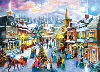 Puzzle Holiday - Vacances Victoriennes - 1000 pièces von Master Pieces – Schachtel 1 von 2