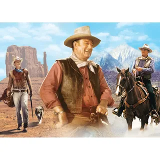 Puzzle John Wayne - Sur La Piste - 1000 pièces from Master Pieces – box 1 of 2