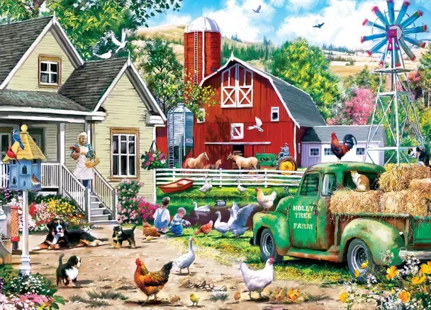 Puzzle MasterPiece Gallery - Ferme De Houx - 1000 pièces van Master Pieces – doos