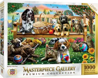 Puzzle MasterPiece Gallery - Rencontre Au Parc - 1000 pièces van Master Pieces – doos 2 van 2
