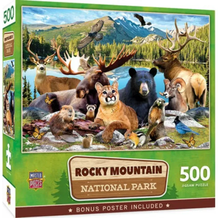 Puzzle National Parks - Rocky Mountain - 500 à 999 pièces fra Master Pieces – æske 2 af 2