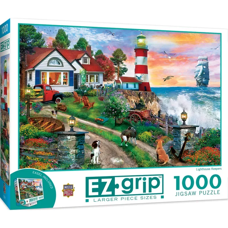 Puzzle Pieces XXL - Gardiens De Phare - EZ Grip - 1000 pièces from Master Pieces – box