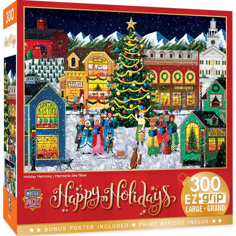 Puzzle Pièces XXL - Holiday - Holiday Harmony - Ez Grip - 200 à 499 pièces de Master Pieces – boîte