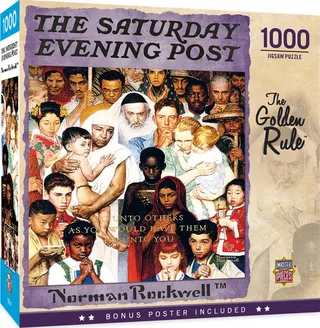 Puzzle Saturday Evening Post - The Golden Rule - 1000 pièces from Master Pieces – box 2 of 2