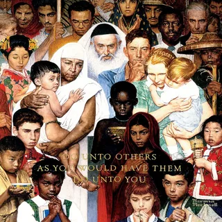 Puzzle Saturday Evening Post - The Golden Rule - 1000 pièces from Master Pieces – box 1 of 2