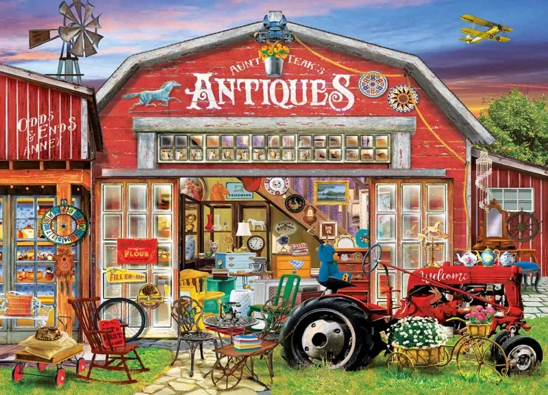 Puzzle Seek & Find - Antiquités À Vendre - 1000 pièces de Master Pieces – boîte 1 sur 2