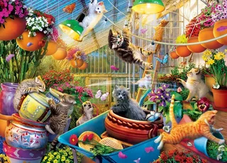 Puzzle Seek & Find - Greenhouse Gone Wild - 1000 pièces van Master Pieces – doos 1 van 2