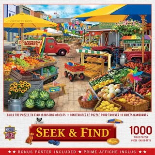 Puzzle Seek & Find - Place Du Marché - 1000 pièces van Master Pieces – doos 2 van 2