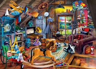 Puzzle Seek & Find - Un Gâchis Précieux - 1000 pièces de Master Pieces – boîte 1 sur 2