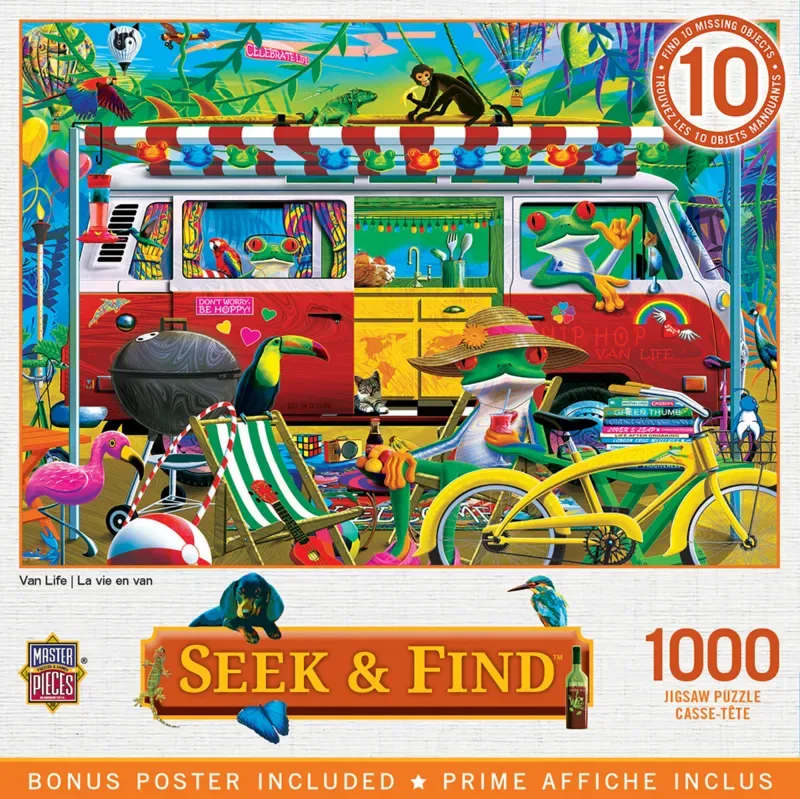 Puzzle Seek & Find - Van Life - 1000 pièces von Master Pieces – Schachtel 2 von 2