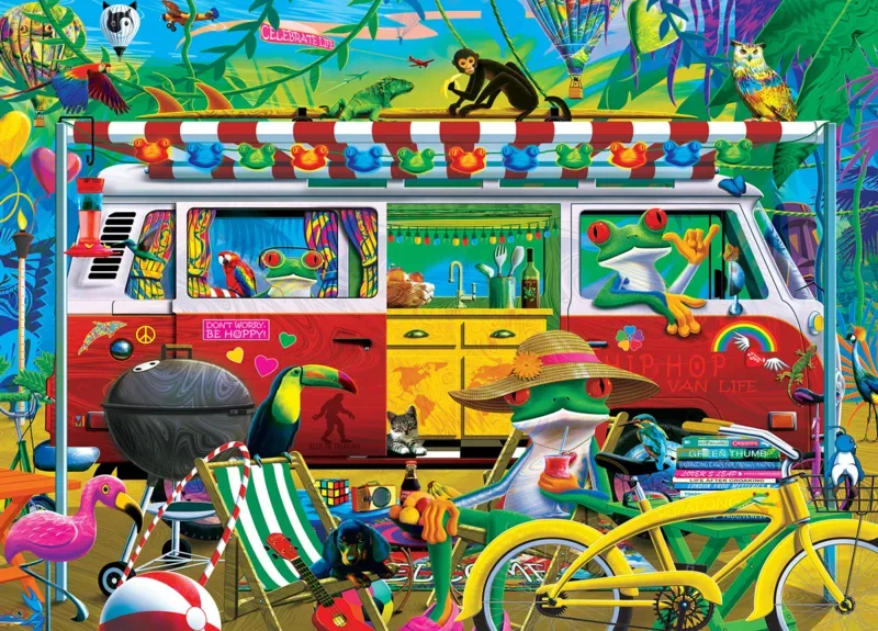 Puzzle Seek & Find - Van Life - 1000 pièces von Master Pieces – Schachtel 1 von 2