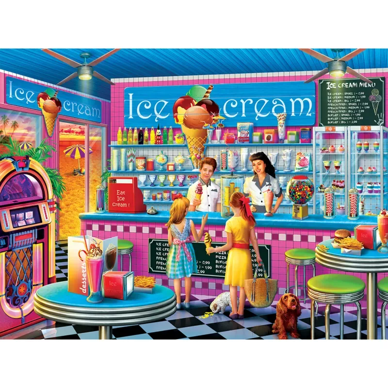 Puzzle Shopkeepers - Anna's Ice Cream Parlor - 500 à 999 pièces from Master Pieces – box 1 of 2