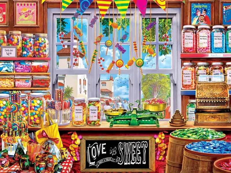 Puzzle Shopkeepers - Love Is Sweet - 500 à 999 pièces de Master Pieces – boîte