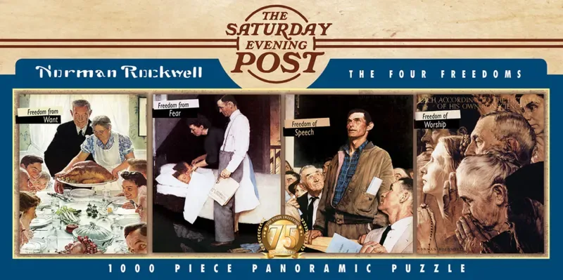 Puzzle The Four Freedoms - 1000 pièces de Master Pieces – boîte