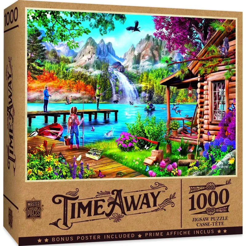Puzzle Time Away - Pêche Avec Pappy - 1000 pièces van Master Pieces – doos