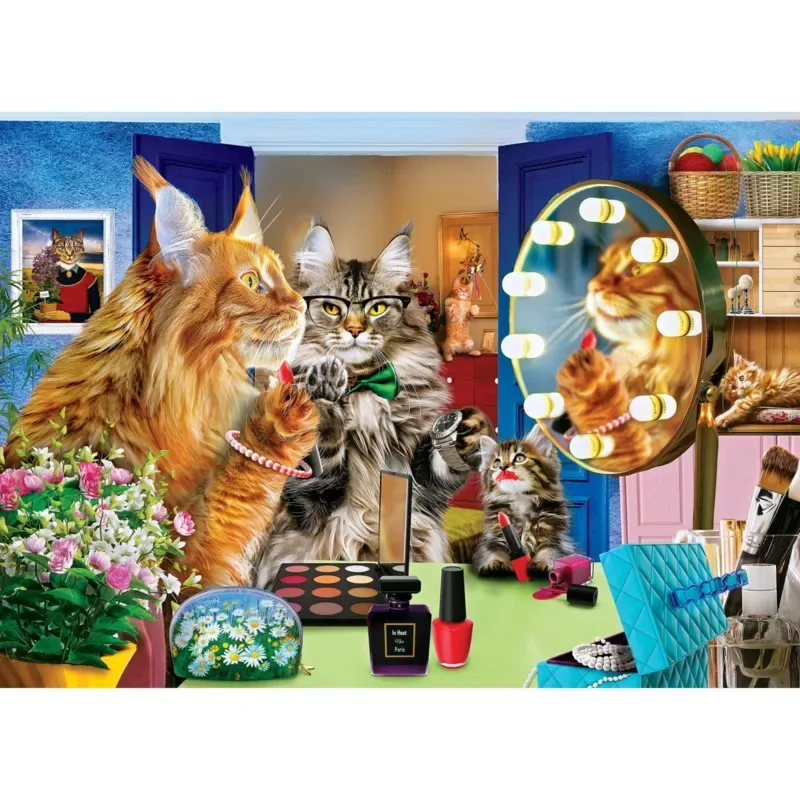 Puzzle Wild & Whimsical - La Salle D'Eau - 1000 pièces de Master Pieces – boîte