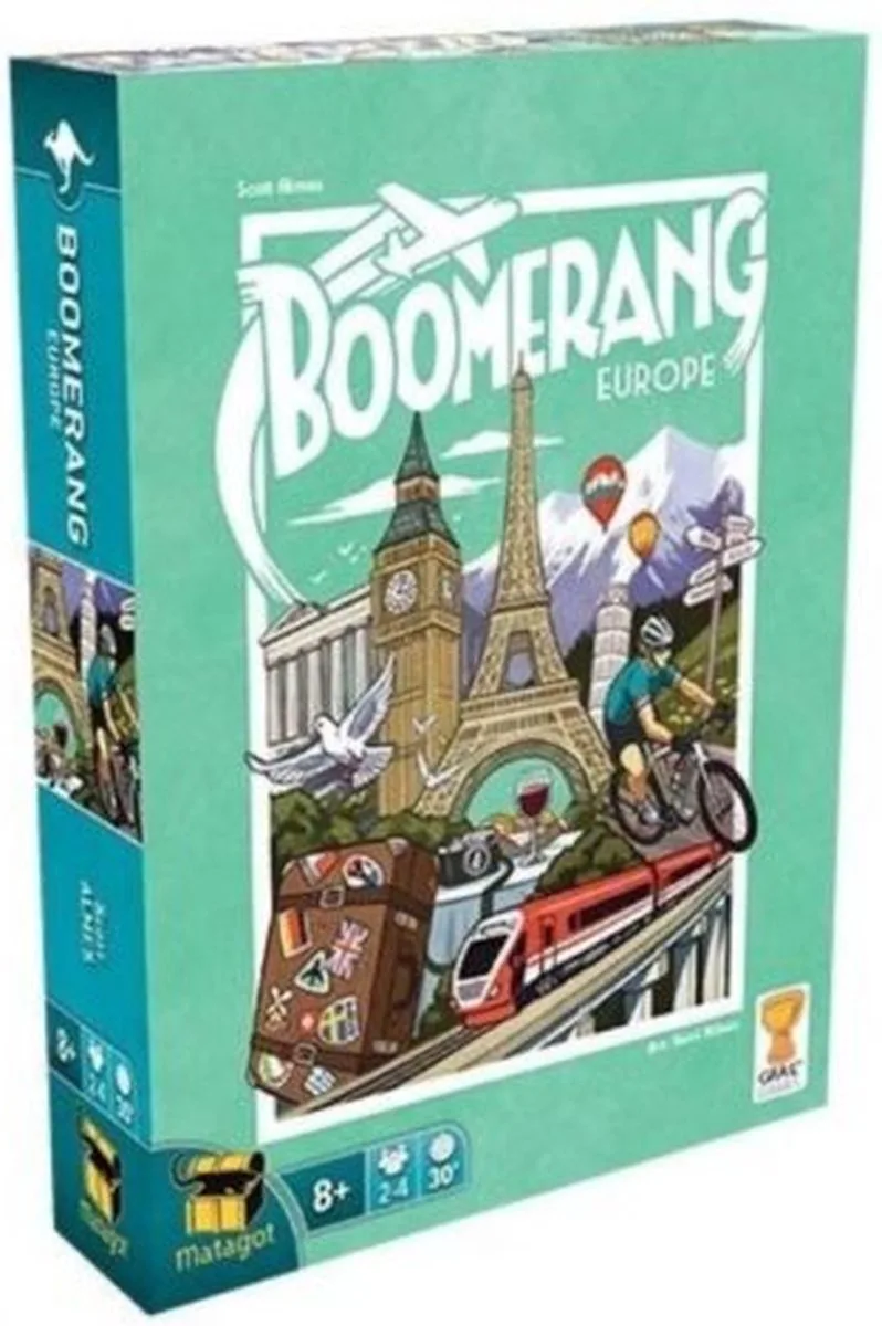 Boomerang: Europe - Kaartspel (ENG) von Matagot – Schachtel