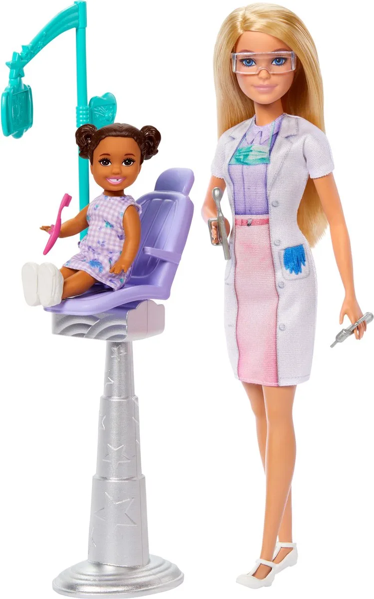 Barbie tandarts pop - educatief speelgoed - rollenspel. von Mattel Games, Ausgabe Multicolore – Schachtel