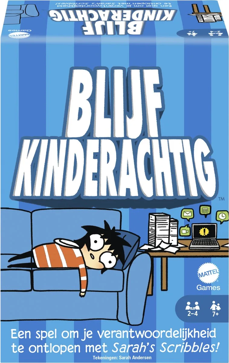 Blijf Kinderachtig - Kaartspel van Mattel Games – doos