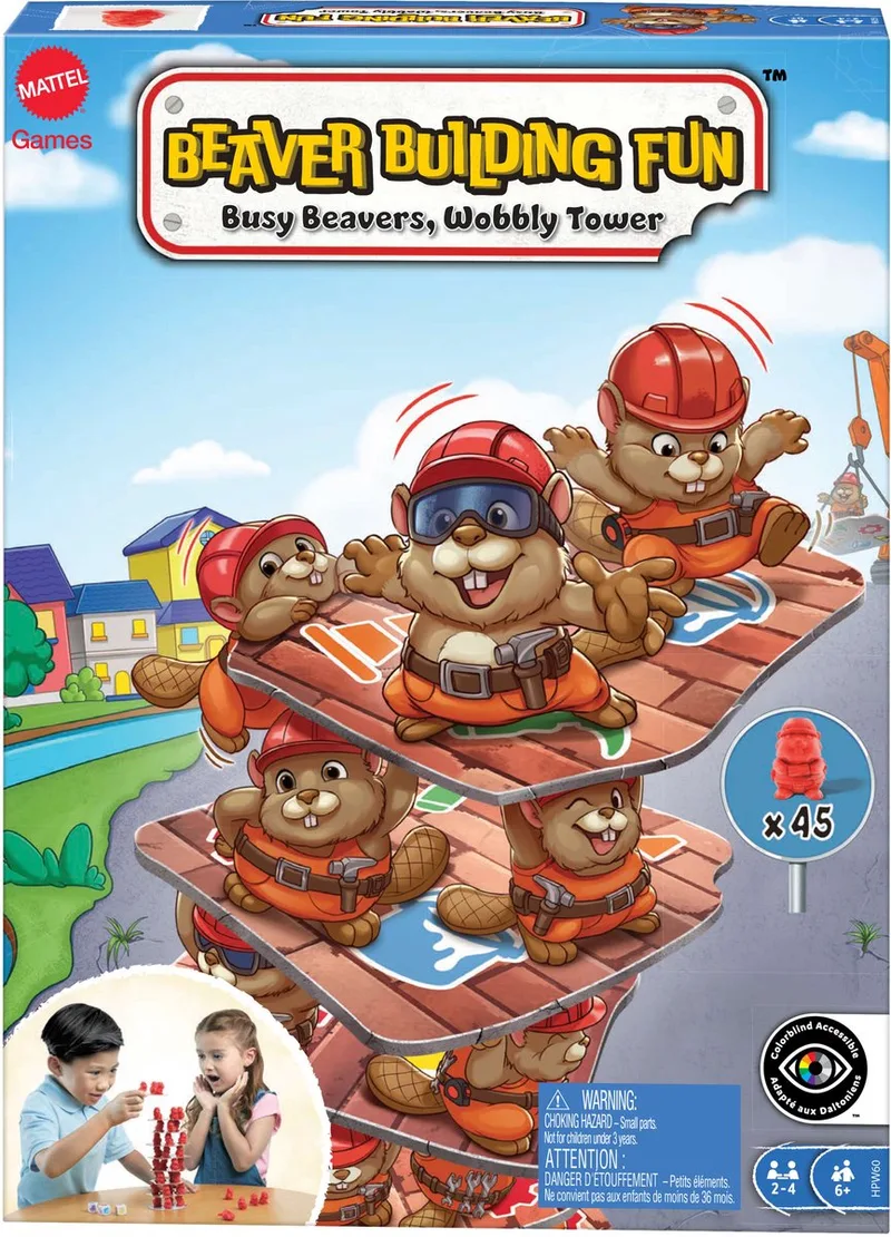 Bouwpret met Bevers van Mattel Games – doos