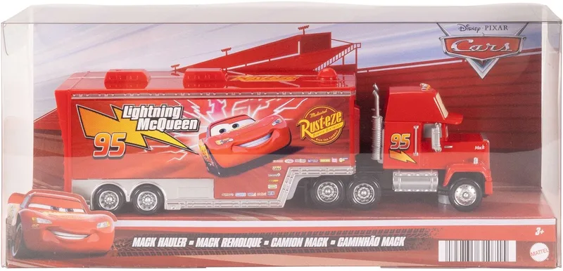 Cars Mack Hauler speelgoedtruck - Disney Cars vrachtwagen. van Mattel Games, editie Multicolor – doos