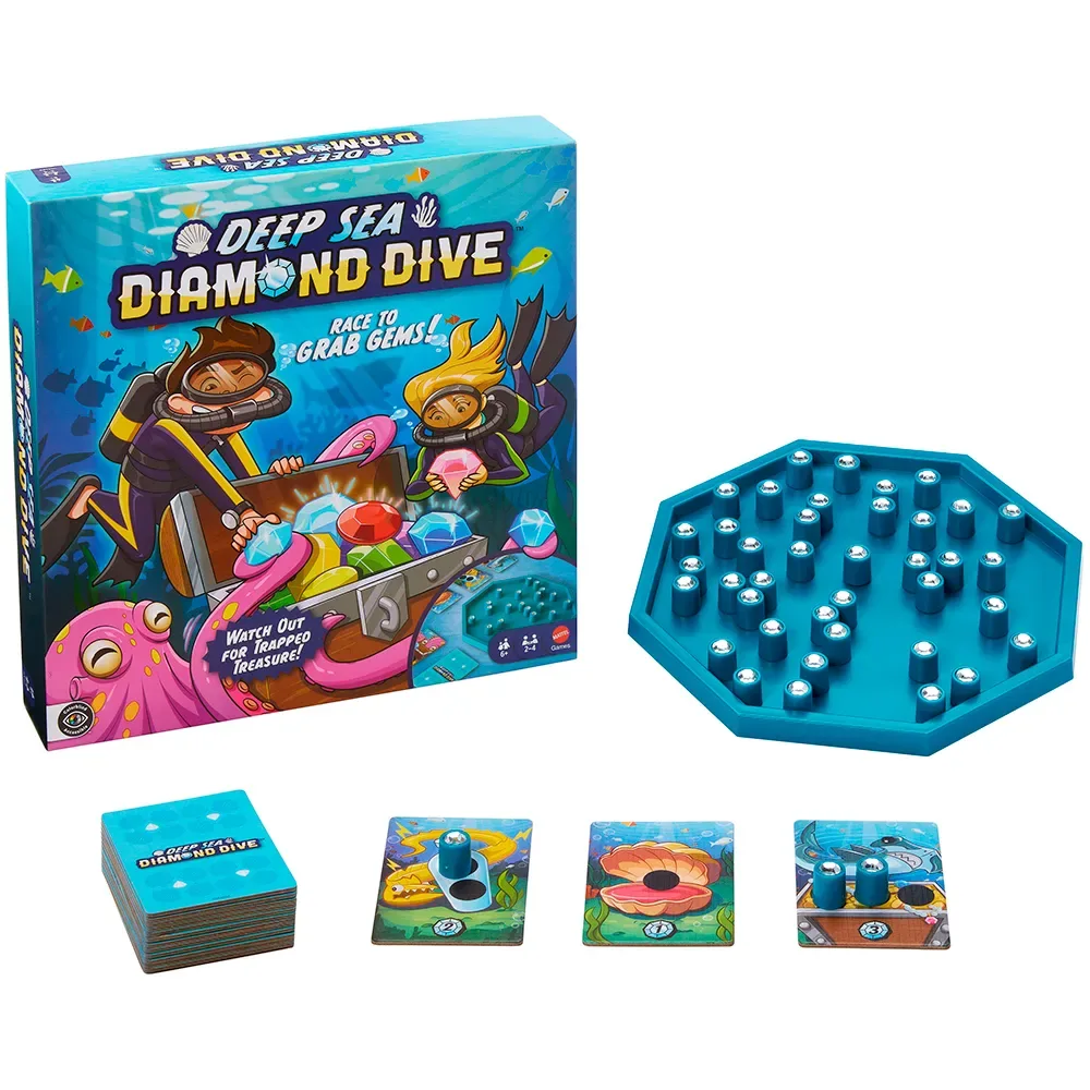 Jeu De Société Deep Sea Diamond Dive de Mattel Games – boîte