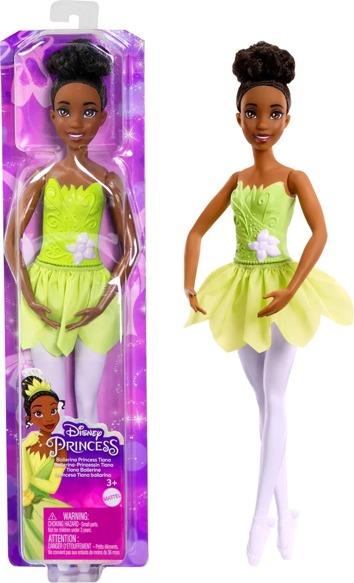 Disney Princes Pop Ballerina 3 Assorti. van Mattel Games, editie Bruin – doos