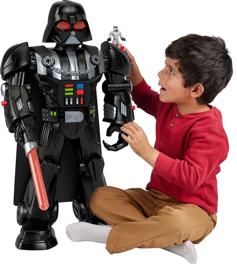 Fisher-Price Imaginext-Robot Darth Vader STAR WARS meer dan 60 cm HXG51 van Mattel Games, editie Multicolor – doos
