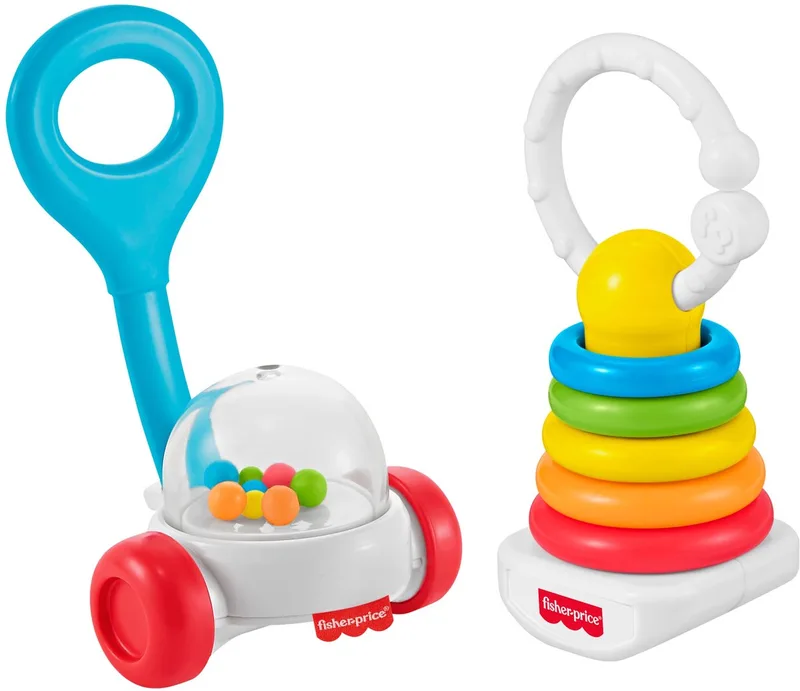 Fisher-Price klassiek baby speelgoed 2-pack educatief multicolor. from Mattel Games, Meerkleurig edition – box
