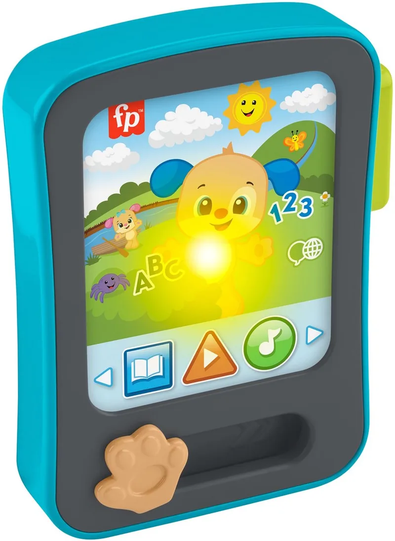 Fisher-Price Leerplezier Laugh & Learn Puppy's Storytime Reader from Mattel Games, Multicolore edition – box