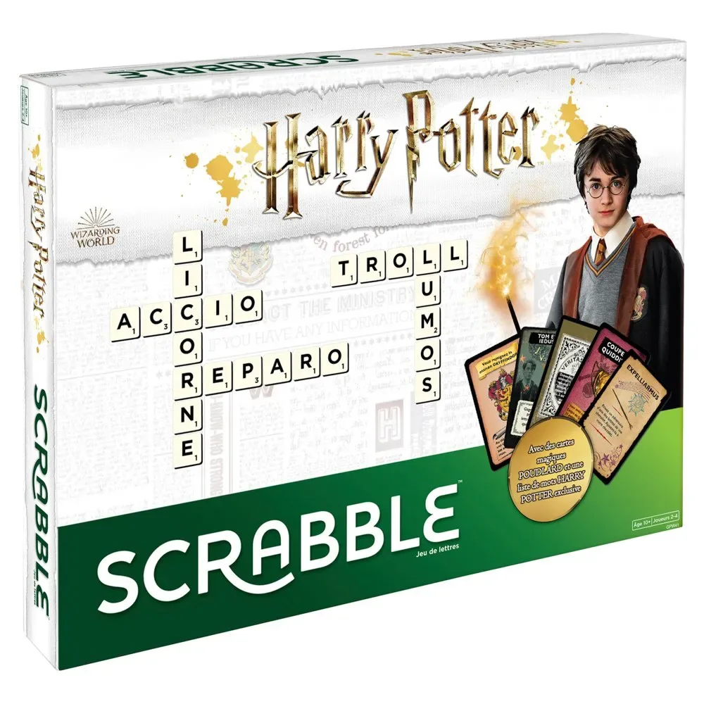 Harry Potter Scrabble van Mattel Games – doos