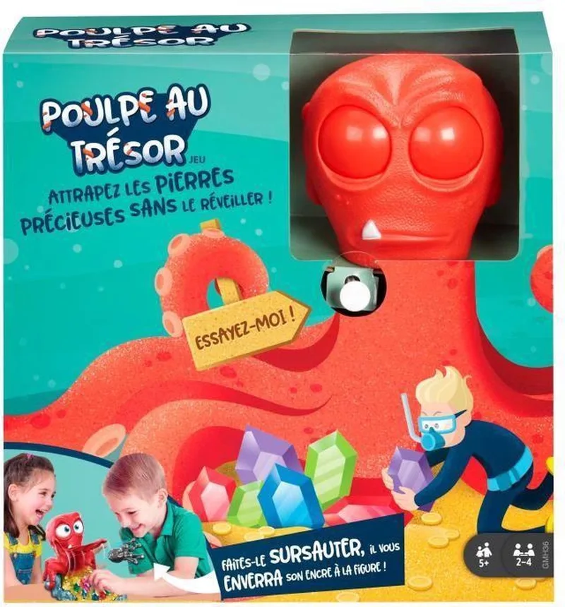 Inky's Treasure - Spannend bordspel voor kinderen - Schatjagen von Mattel Games – Schachtel