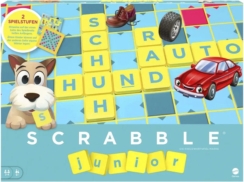 JUNIOR SCRABBLE van Mattel Games – doos