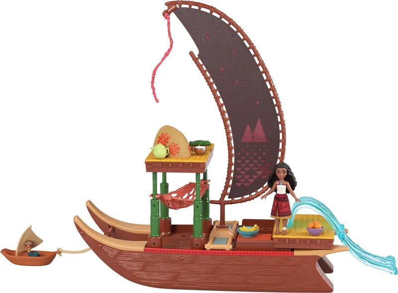 MOANA 2 - SD TRANSFORMING BOAT. from Mattel Games, Multicolor edition – box