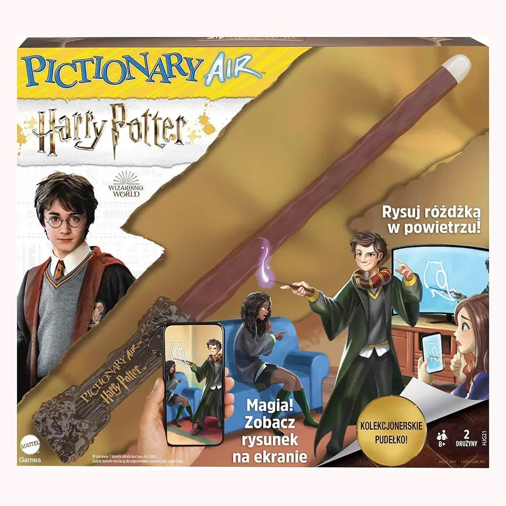 Pictionary Air Harry Potter In Het Pools van Mattel Games – doos