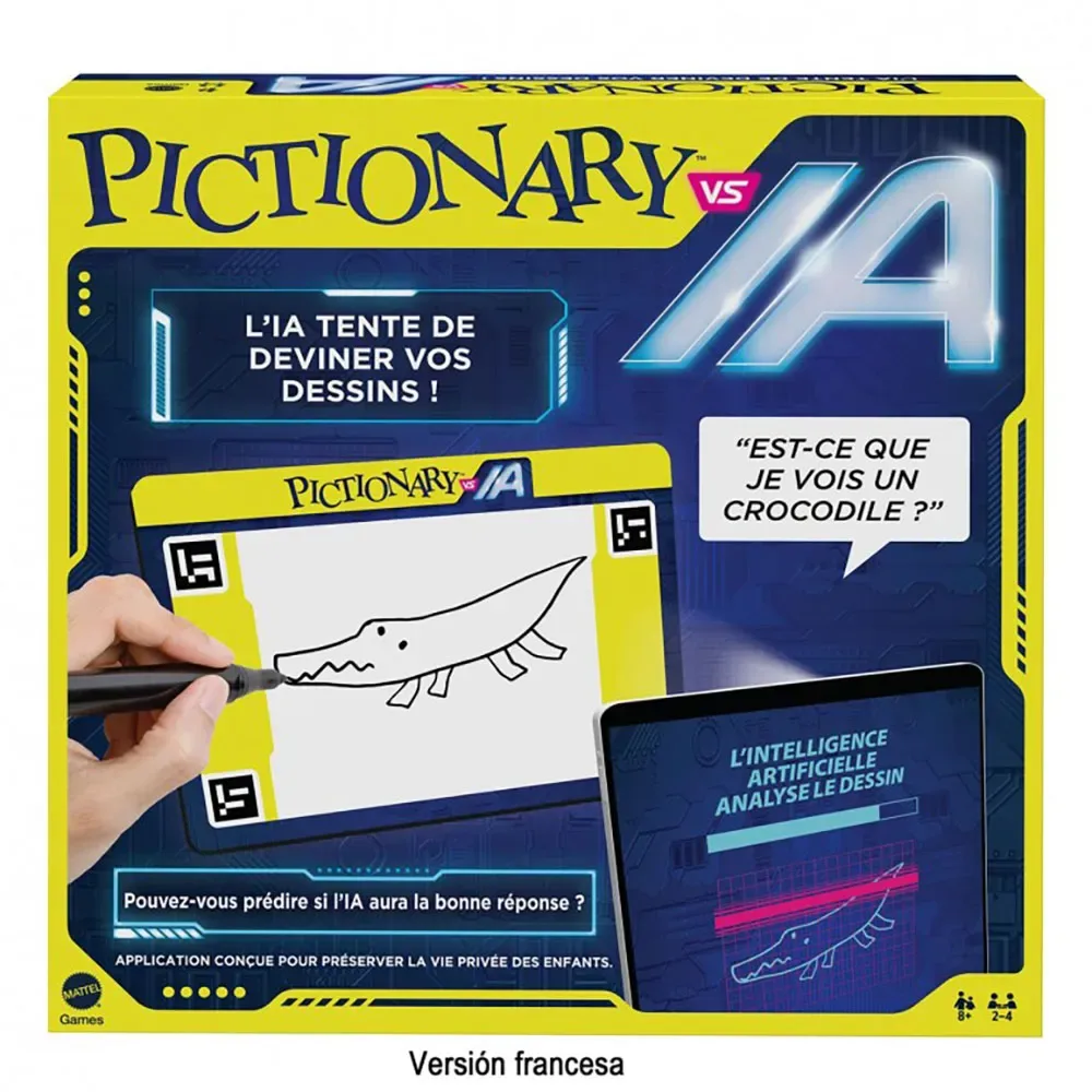Pictionary Vs Artificial Intelligence French van Mattel Games – doos