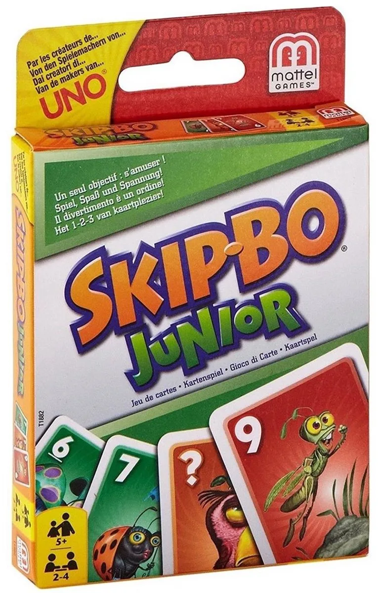 SKIP-BO JUNIOR de Mattel Games – boîte