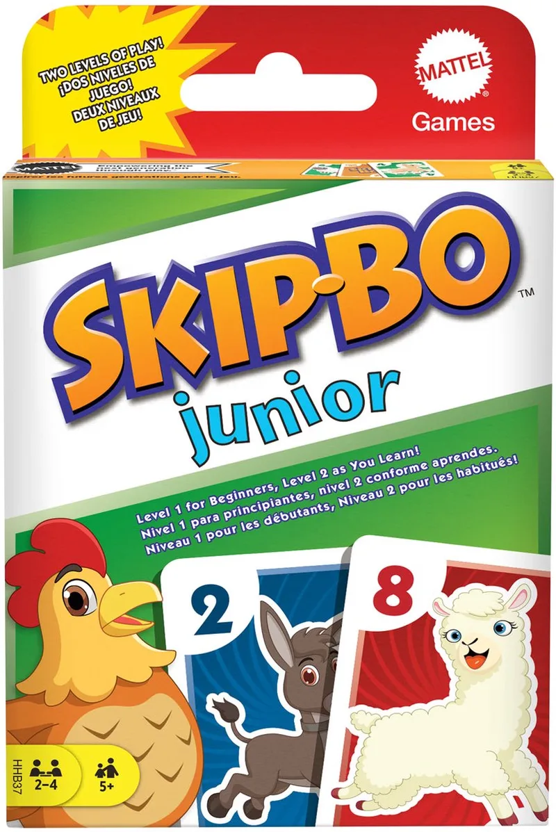 Skip-Bo Junior - Mattel Games - Kaartspel - Kinderspel von Mattel Games – Schachtel