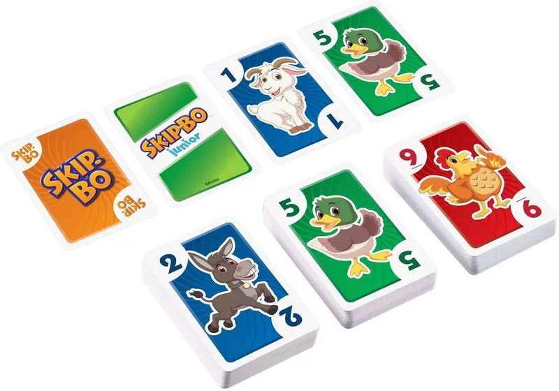 Jeu De Cartes Skip-bo Junior de Mattel Games – boîte 3 sur 5