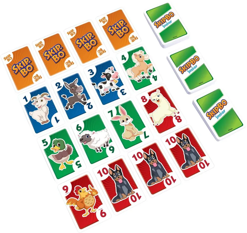 Jeu De Cartes Skip-bo Junior de Mattel Games – boîte 5 sur 5