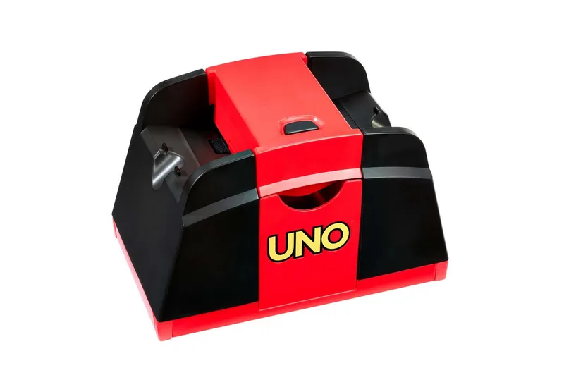 Spiel UNO Championship Kartenmischer, speziell für UNO-Karten von Mattel Games, Ausgabe Bunt – Schachtel