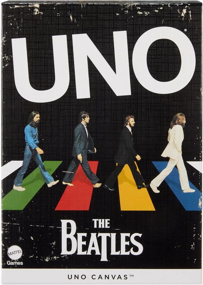 Spiel UNO The Beatles Kartenspiel Musik Edition von Mattel Games, Ausgabe Bunt – Schachtel