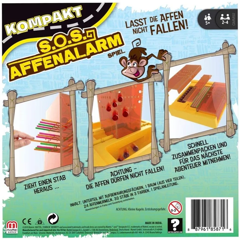 Tumbling Monkeys - vallende aapjes van Mattel Games – doos