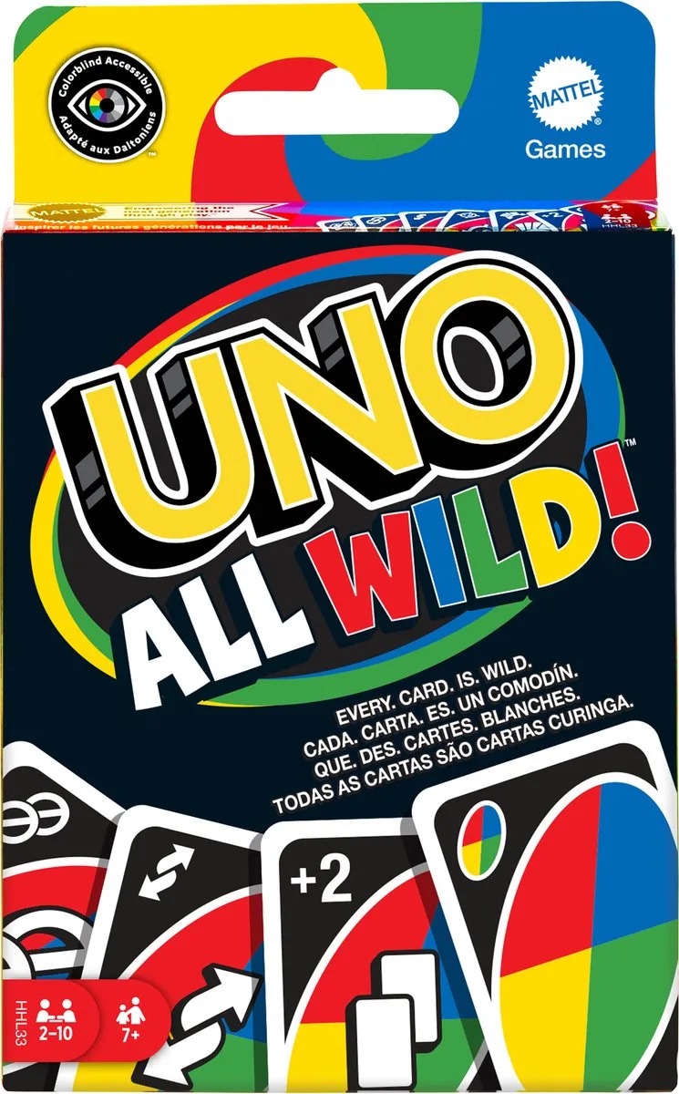 UNO All Wild - Kaartspel van Mattel Games – doos