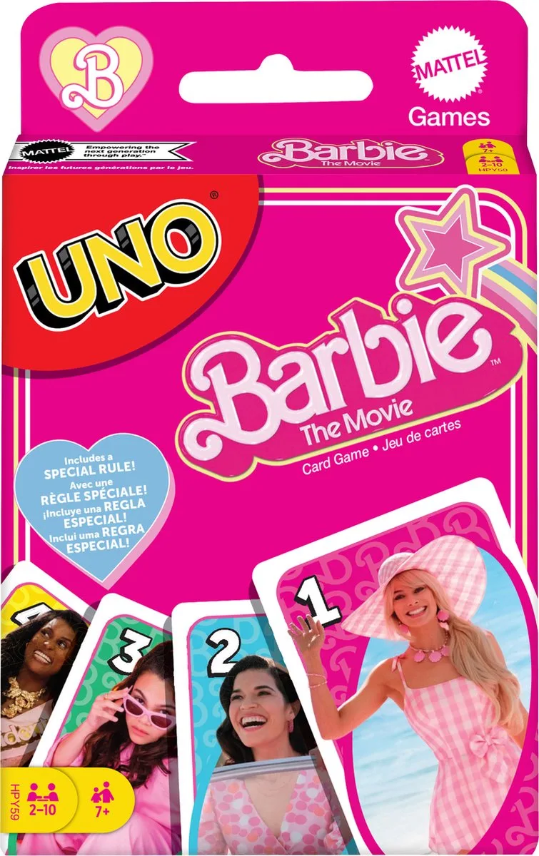 UNO - Barbie The Movie - Kaartspel van Mattel Games – doos