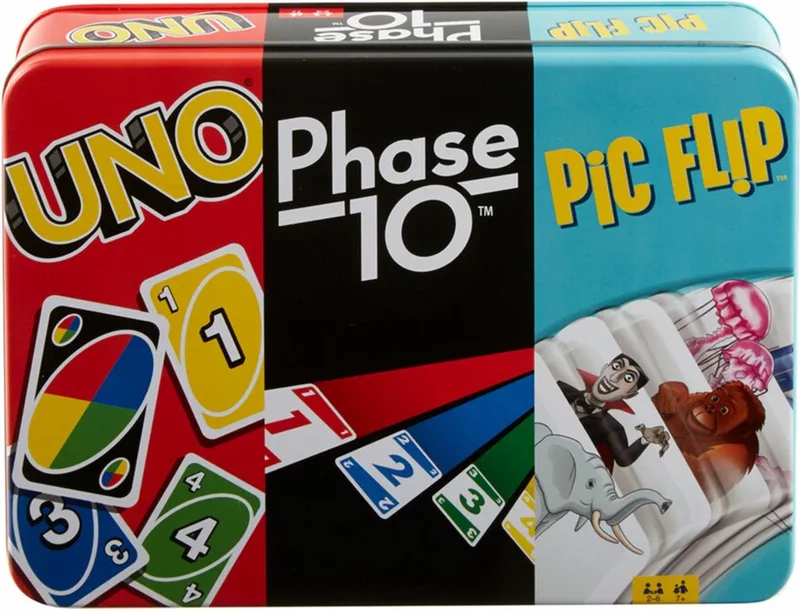 Uno Bundle Collector TIN from Mattel Games – box