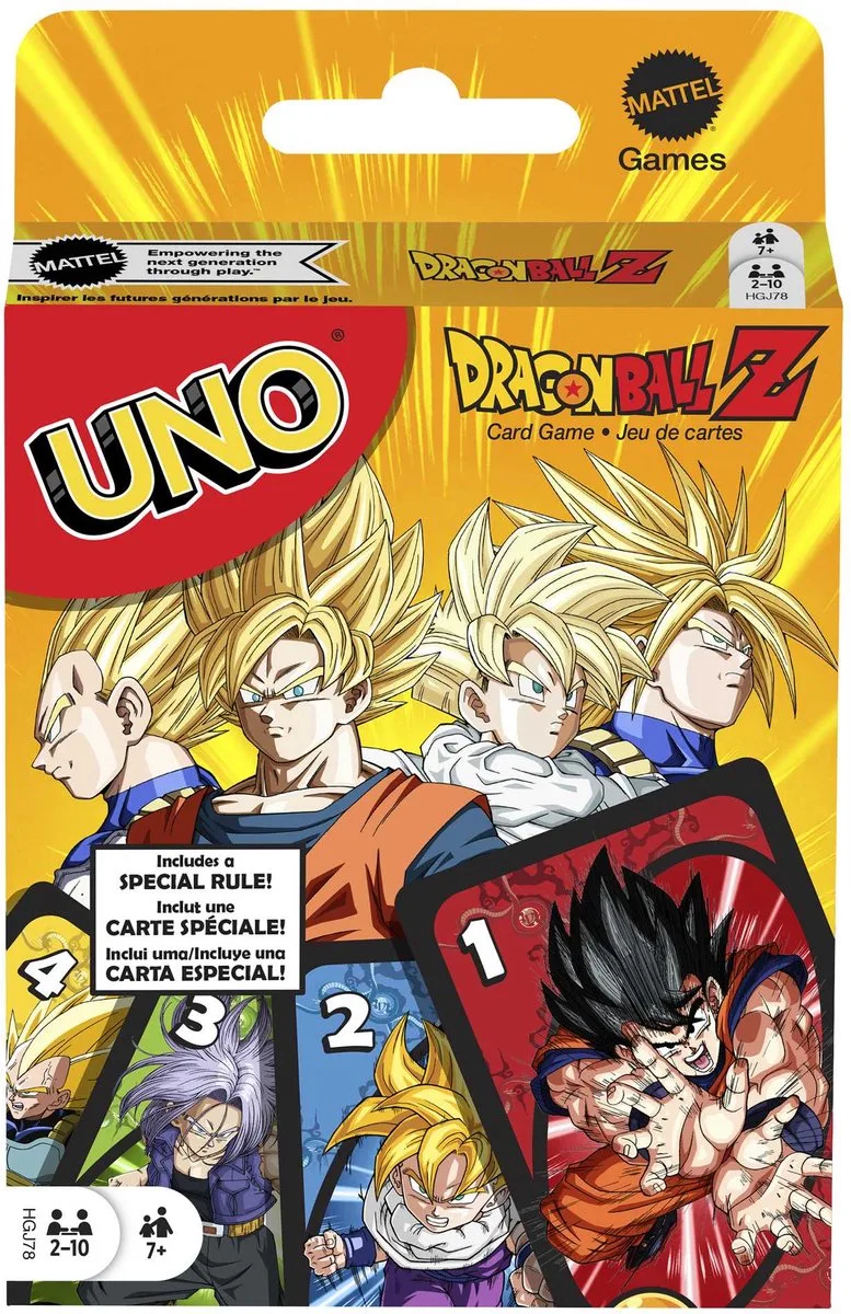 UNO Dragonball Z - Kaartspel – Kinderen – Volwassenen – Cadeau – Engels von Mattel Games – Schachtel
