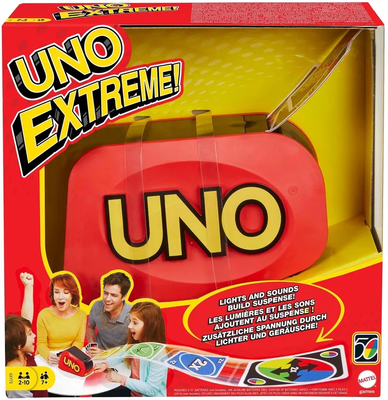UNO Extreme - vernieuwde versie van Mattel Games – doos